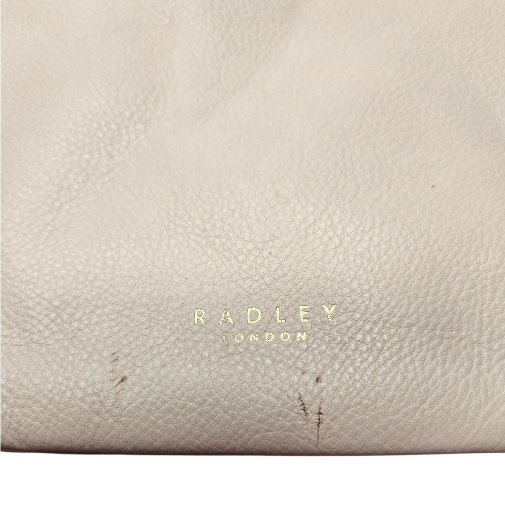 Radley London Pocket Leather Crossbody Bag Pebbled Blush Pink Scottie Dog Charm - Picture 5 of 16